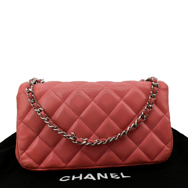 Chanel Extra Mini Flap Quilted Leather Crossbody Bag - Back