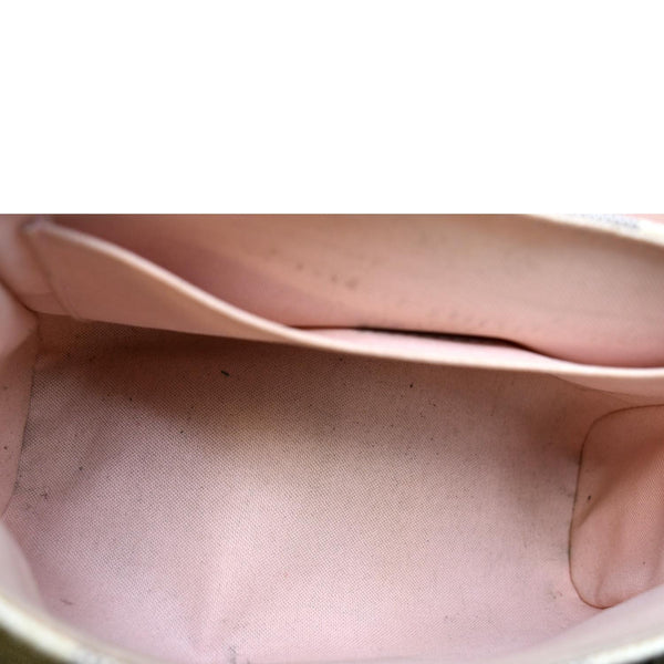 LOUIS VUITTON Croisette Damier Azur Satchel Crossbody Bag White