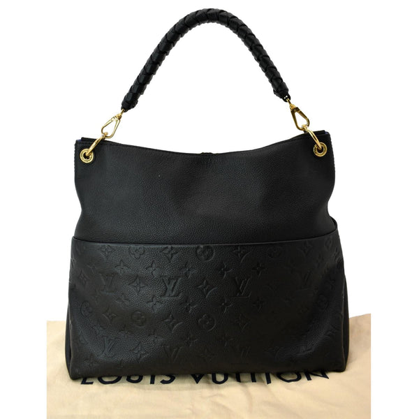LOUIS VUITTON Maida Monogram Empreinte Leather Hobo Bag Black