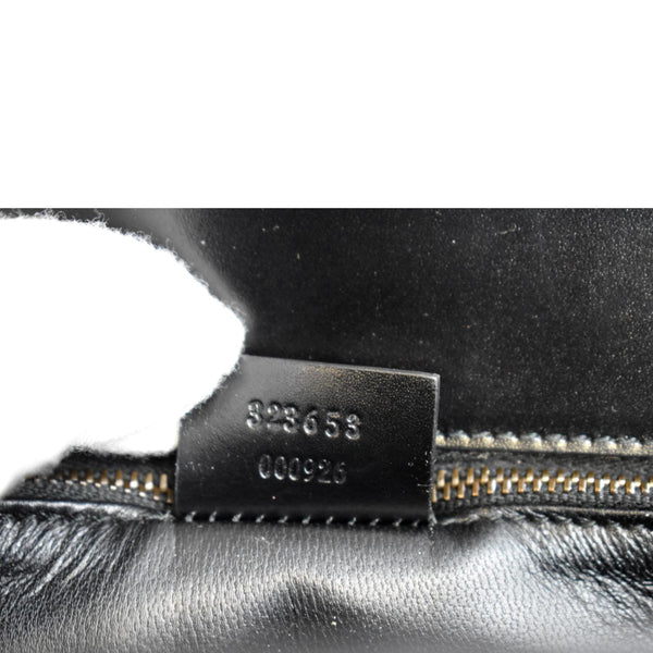 Gucci Lady Buckle Leather Clutch in Black Color - Stamp