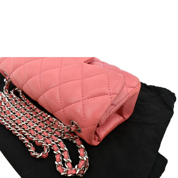 Chanel Extra Mini Flap Quilted Leather Crossbody Bag - Top Left