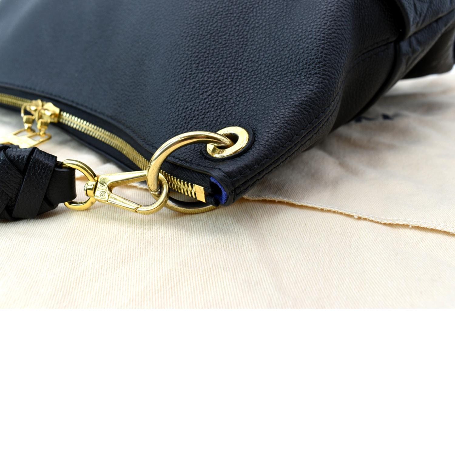 Louis Vuitton Maida Handbag Damier with Leather Black 11453269