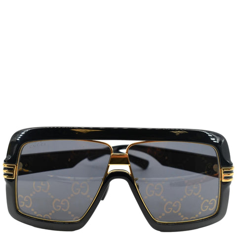 GUCCI GG0900S 001 Black Sunglasses Grey Mirrored Lens
