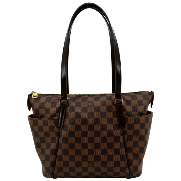 Louis Vuitton Totally PM Damier Ebene Shoulder Tote Bag - Front