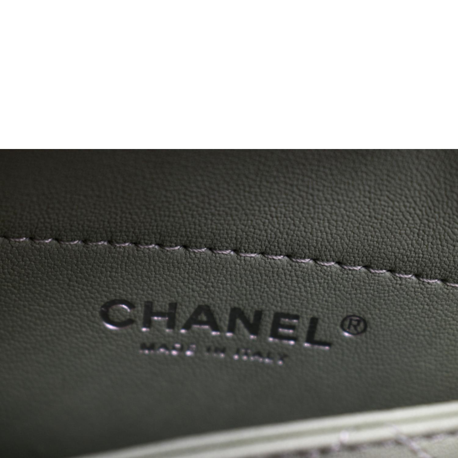 CHANEL PVC Lambskin Stitched Medium Coco Splash Shopping Bag Blue