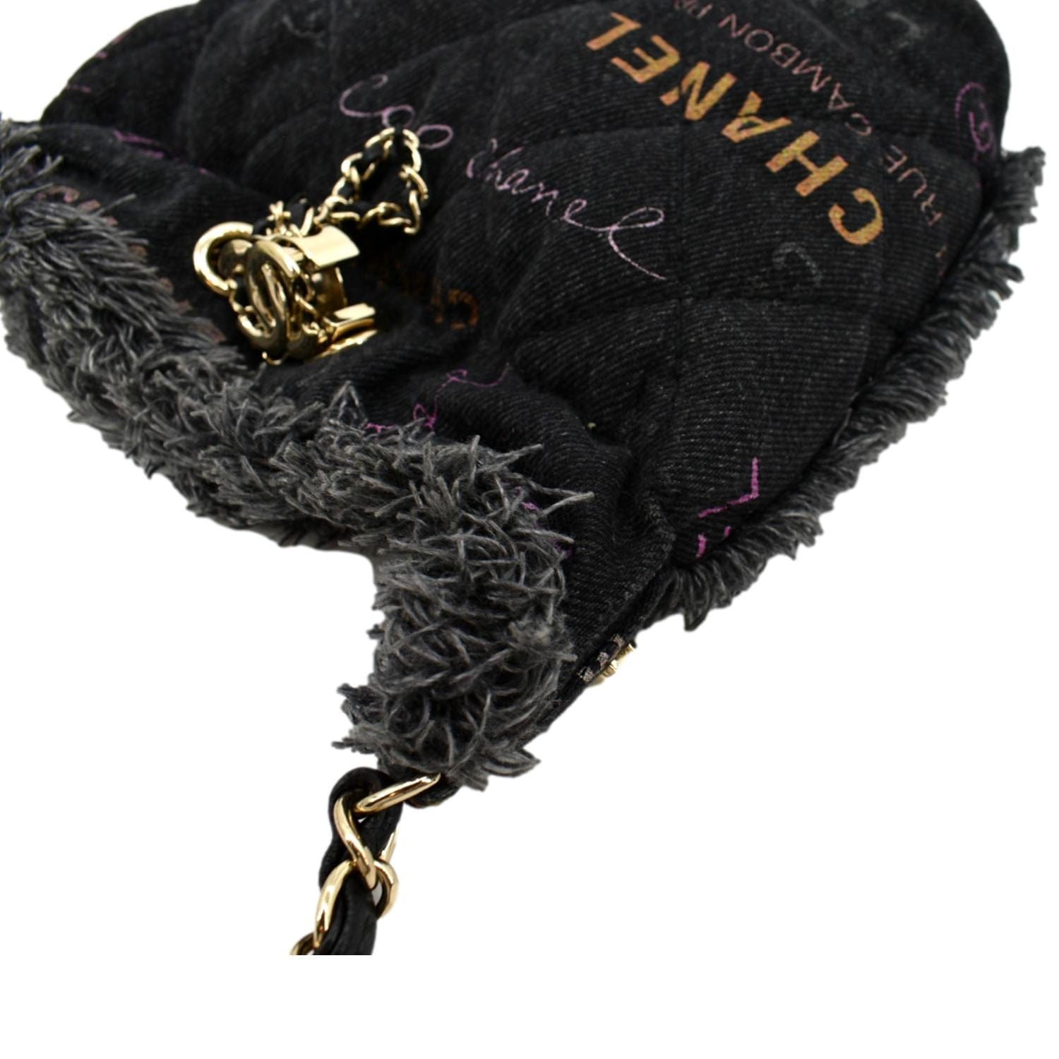 Chanel Black and Multicolor Quilted Denim Mood Belt Bag, myGemma, AU