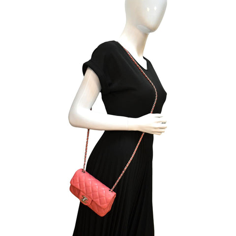 Chanel Extra Mini Flap Quilted Leather Crossbody Bag - Full View