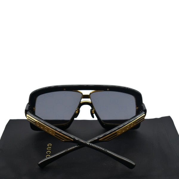 GUCCI GG0900S 001 Black Sunglasses Grey Mirrored Lens