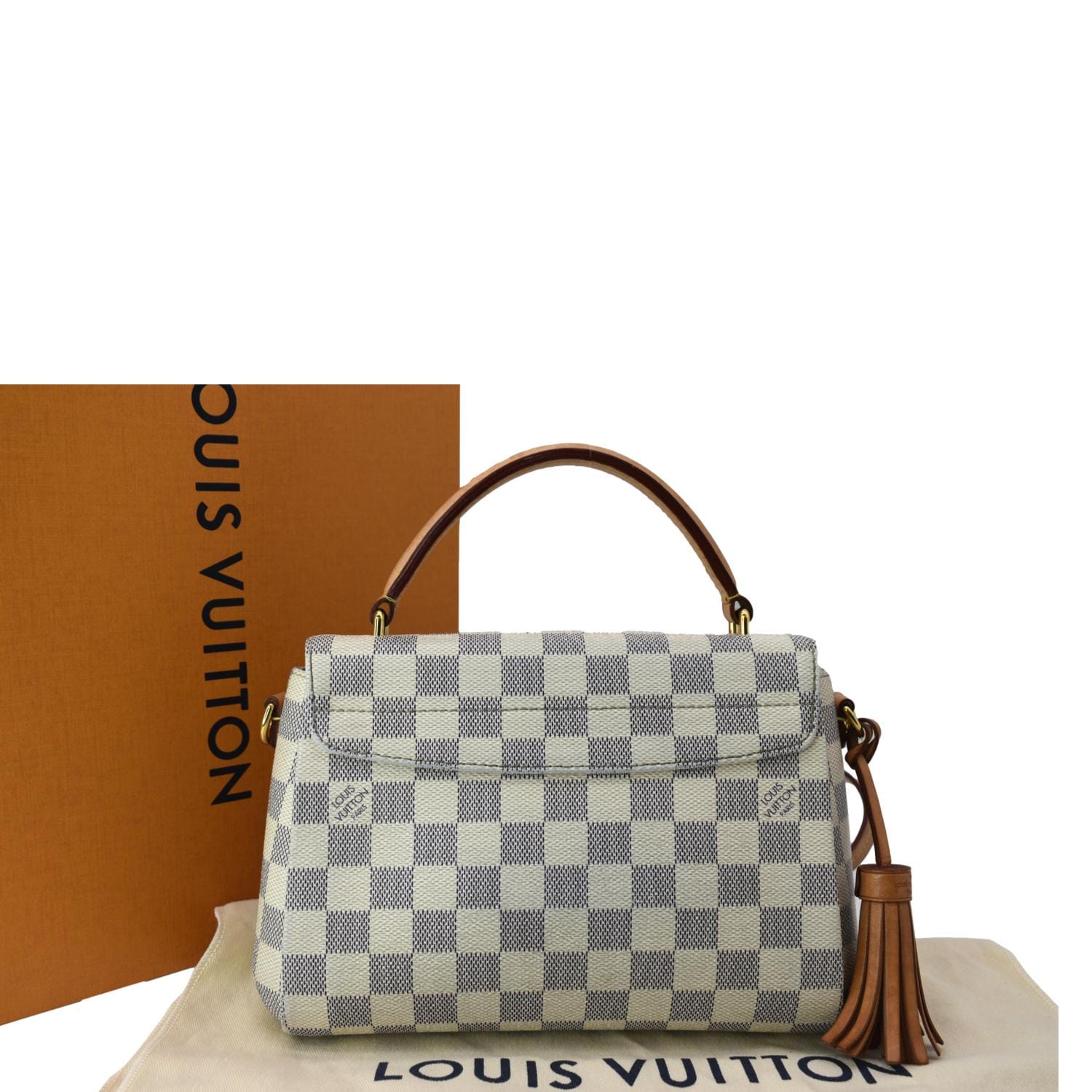 LOUIS VUITTON White Croisette Damier Azur Satchel Crossbody Bag for Sale in  Kearny, NJ - OfferUp