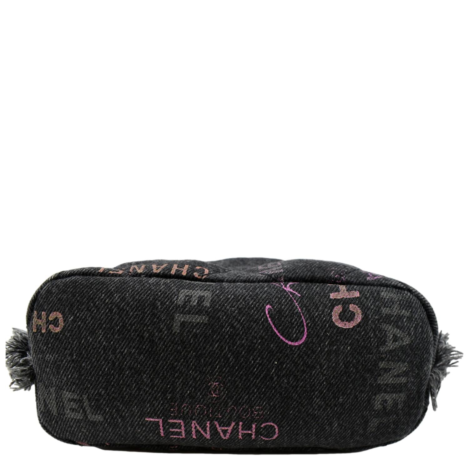 Chanel 2022 Denim Mood Shopping Tote - Black Totes, Handbags