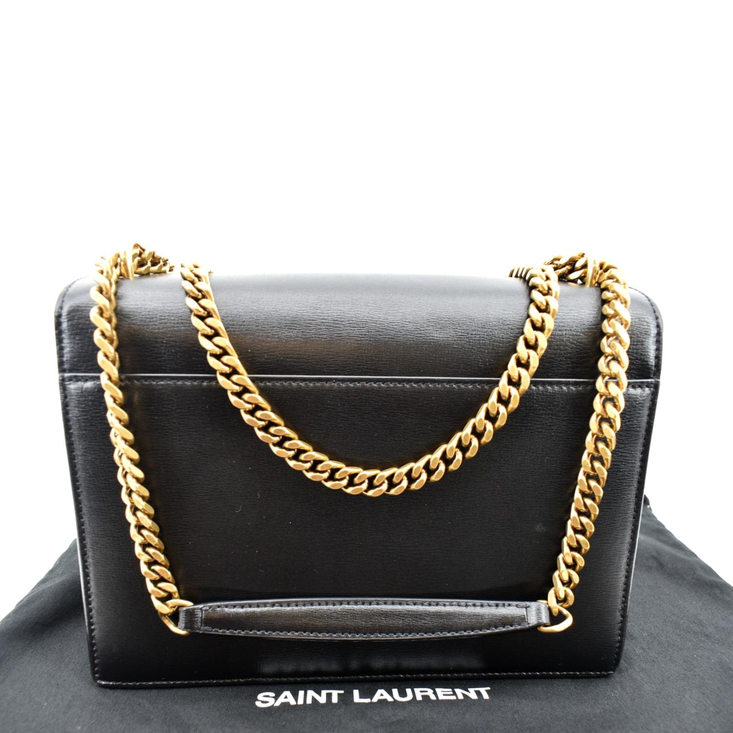 Yves Saint Laurent Monogram Sunset Leather Shoulder Bag