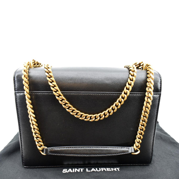 Yves Saint Laurent Monogram Sunset Leather Shoulder Bag - Back