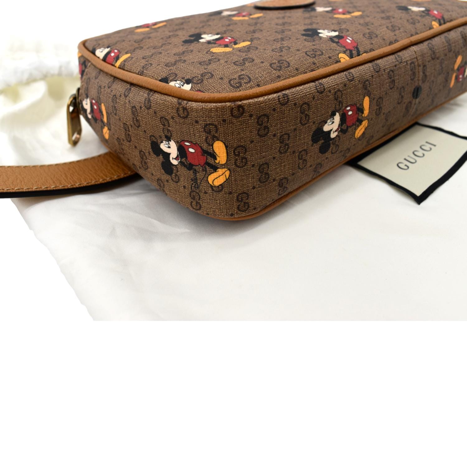 Gucci, Bags, Authentic Gucci 62695 Disney Collab Mini Gg Supreme Belt Bag  Body Bag Canvas