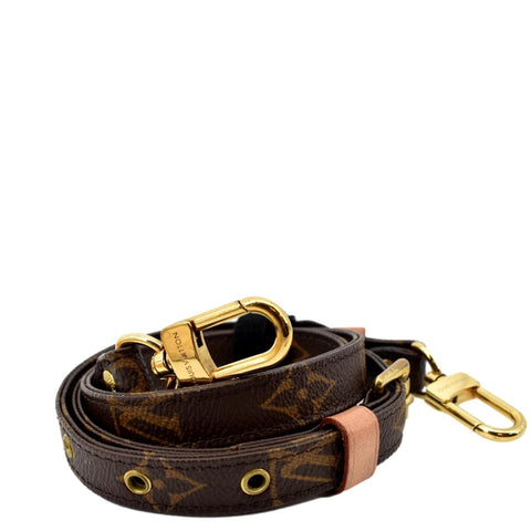 LOUIS VUITTON Monogram Canvas Shoulder Strap Brown