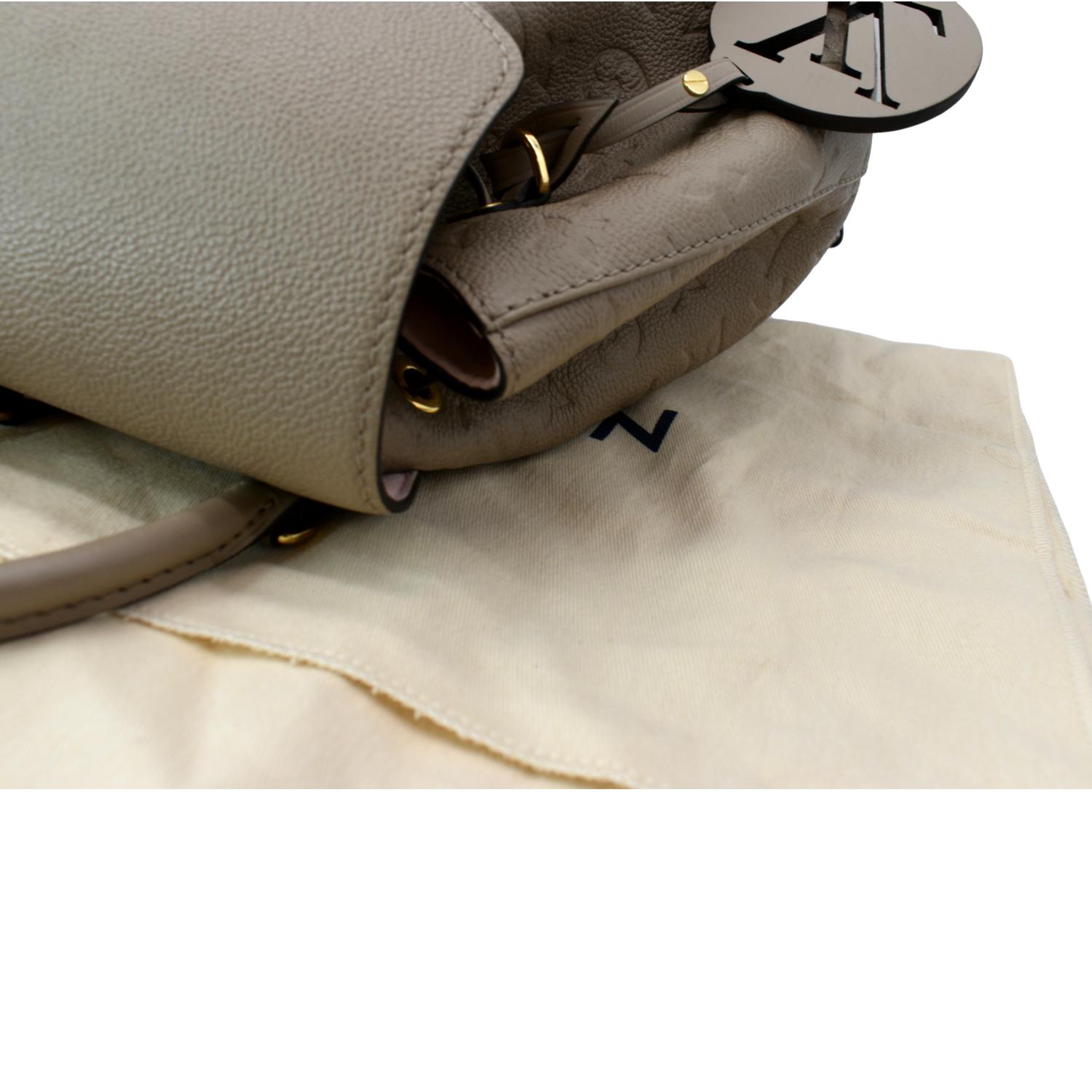 LOUIS VUITTON Montsouris Monogram Empreinte Leather Backpack Beige -  ep_vintage luxury Store - Bag - Pack - Louis - MM - M51136 – dct - Vuitton  - Back - Monogram - Montsouris