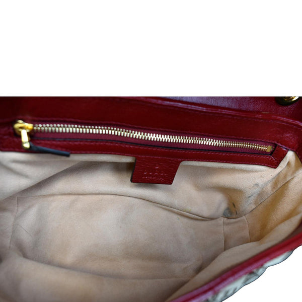 Gucci GG Marmont Small Matelasse Canvas Shoulder Bag - Inside
