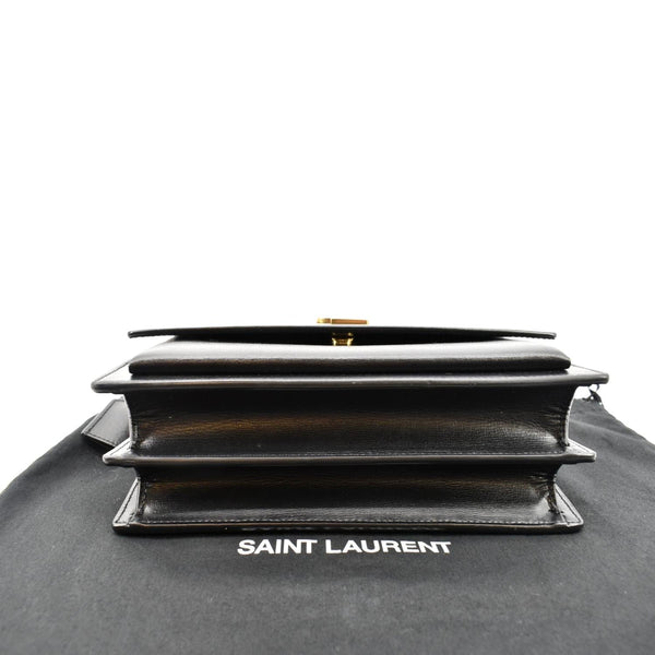 Yves Saint Laurent Monogram Sunset Leather Shoulder Bag - Bottom