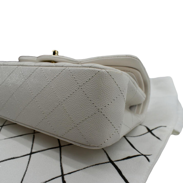 Chanel Classic Double Flap Caviar Leather Shoulder Bag - Bottom Right