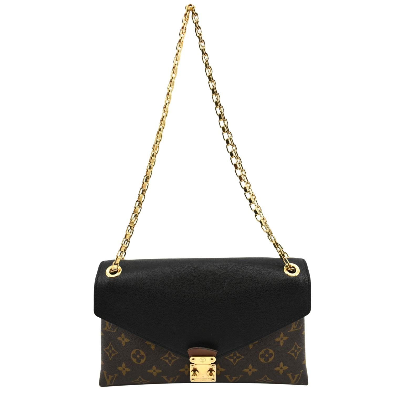 Louis Vuitton Pallas Chain Monogram Canvas Crossbody Bag - Front