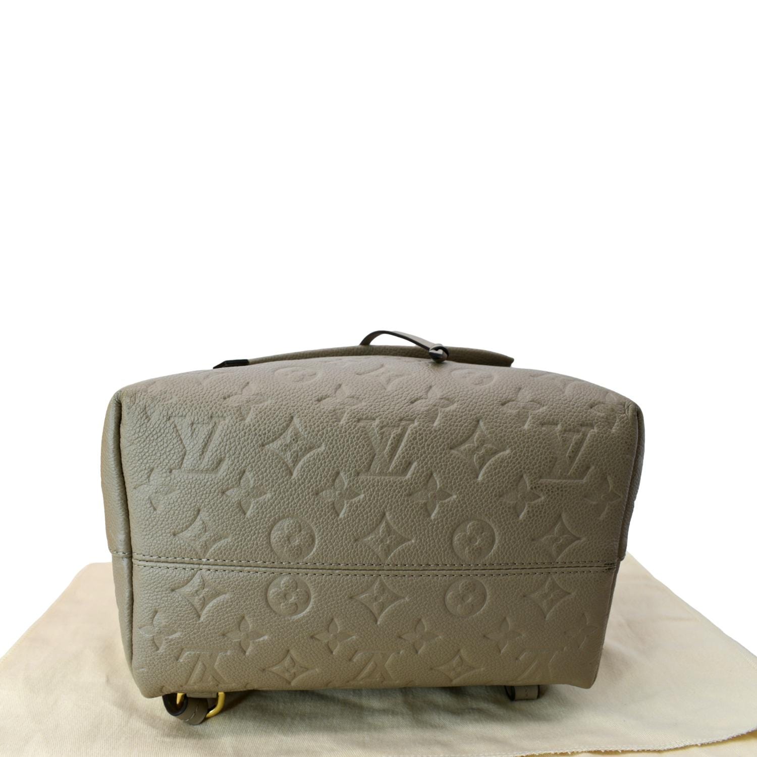Louis Vuitton Monogram Empreinte Leather Montsouris Backpack Tourterelle  Gray Ganebet Store