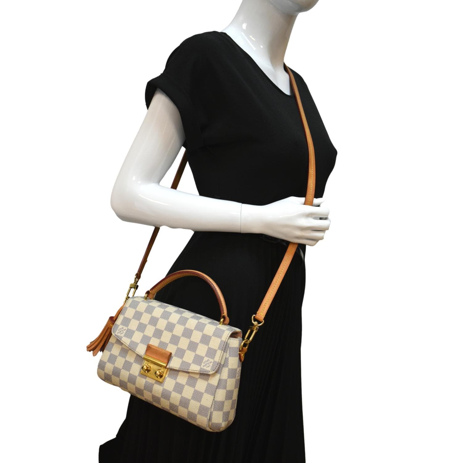 Authentic Louis Vuitton Croisette Damier Azur Cross Body Bag