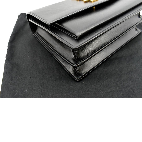 Yves Saint Laurent Monogram Sunset Leather Shoulder Bag - Bottom Left