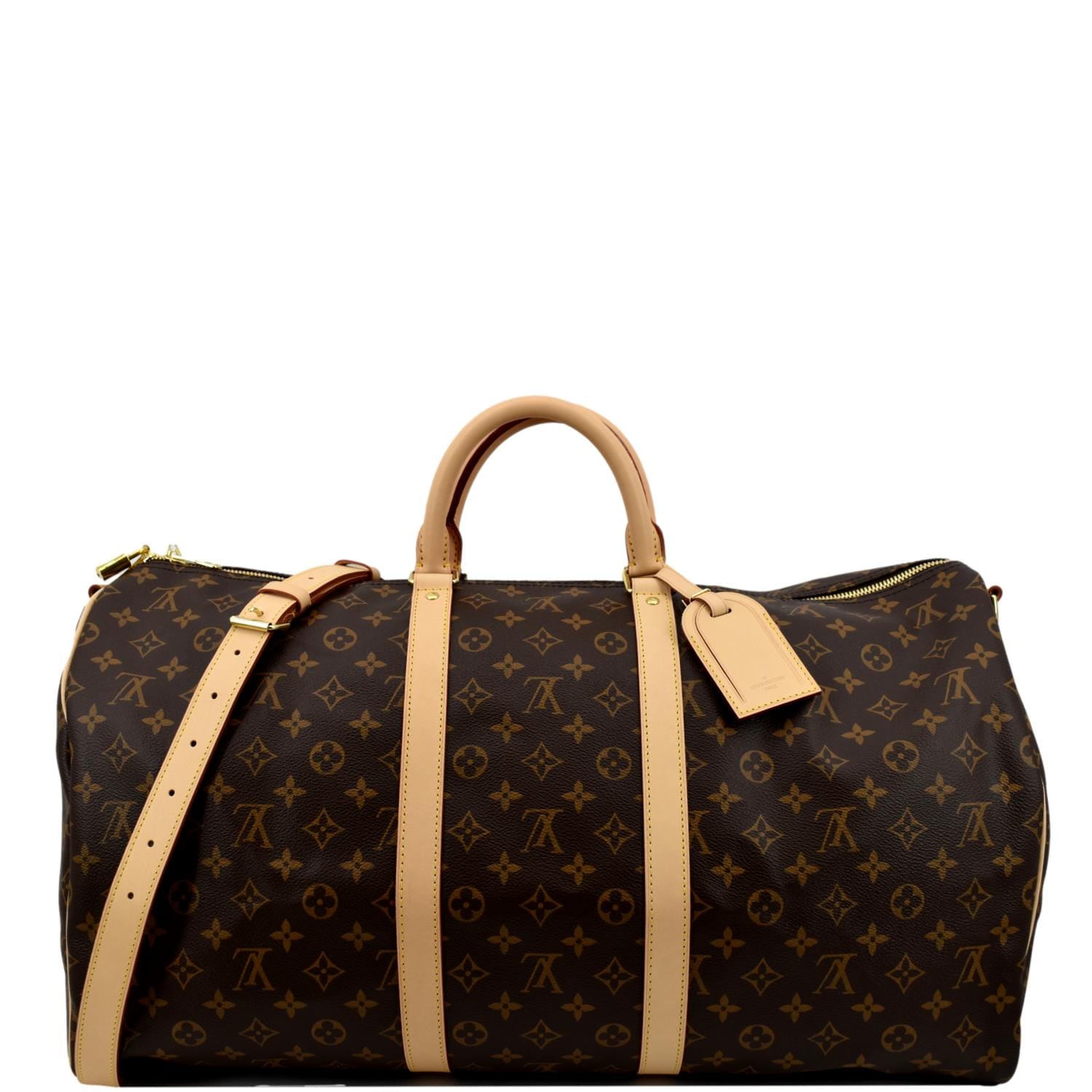 Louis Vuitton Keepall Bandouliere Monogram Travel Bag - Front