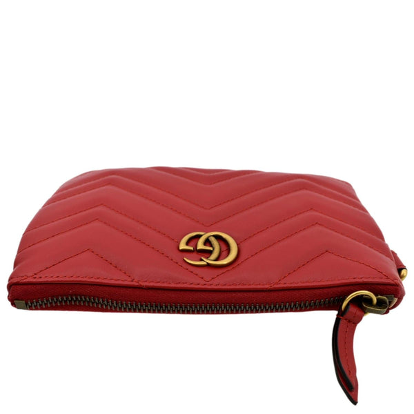 Gucci GG Marmont Calfskin Wristlet Wallet Red - Top