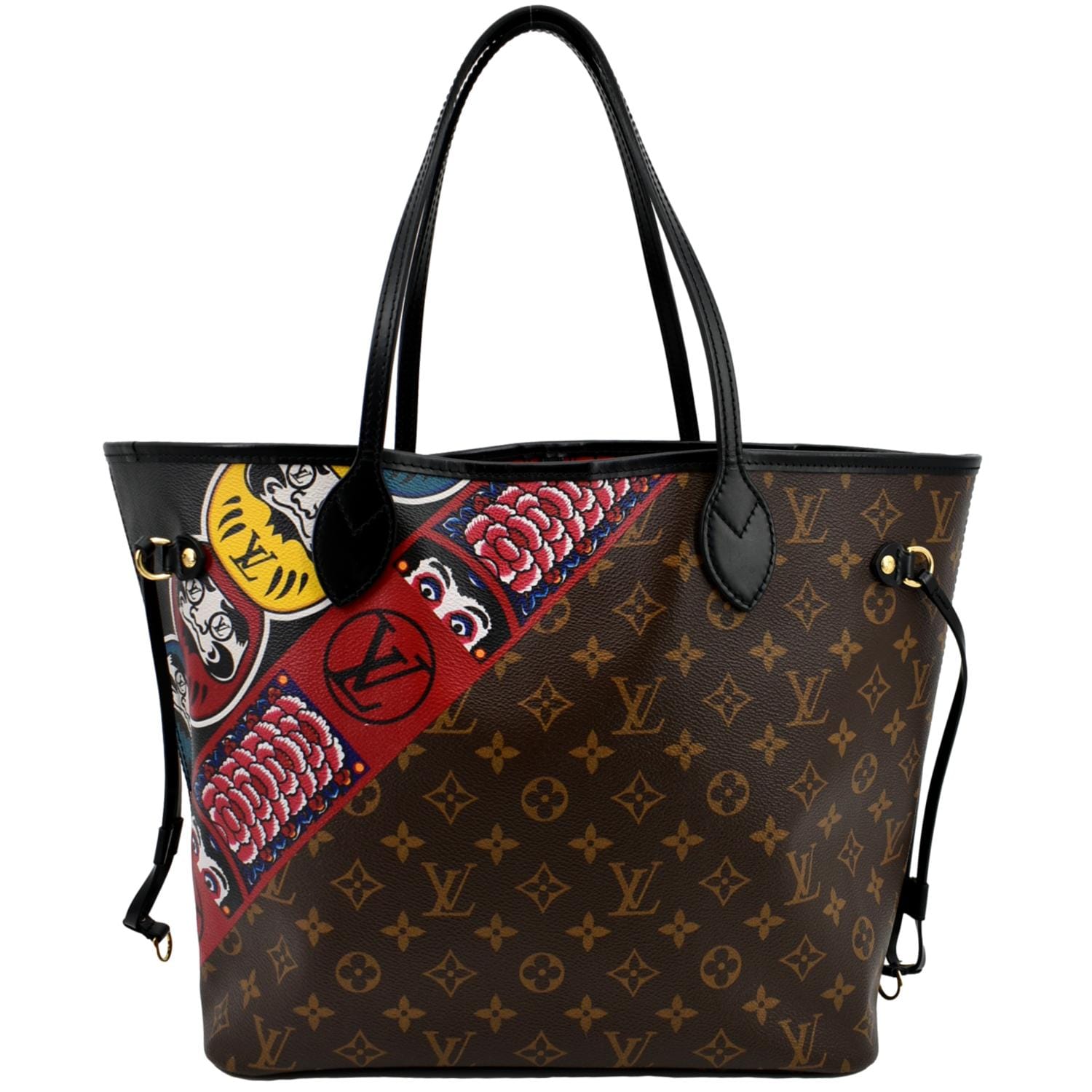 Louis Vuitton Neverfull Kabuki MM Monogram Tote Bag - Front 