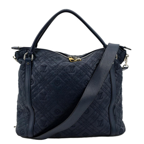 LOUIS VUITTON Antheia Ixia MM Leather Shoulder Bag Blue
