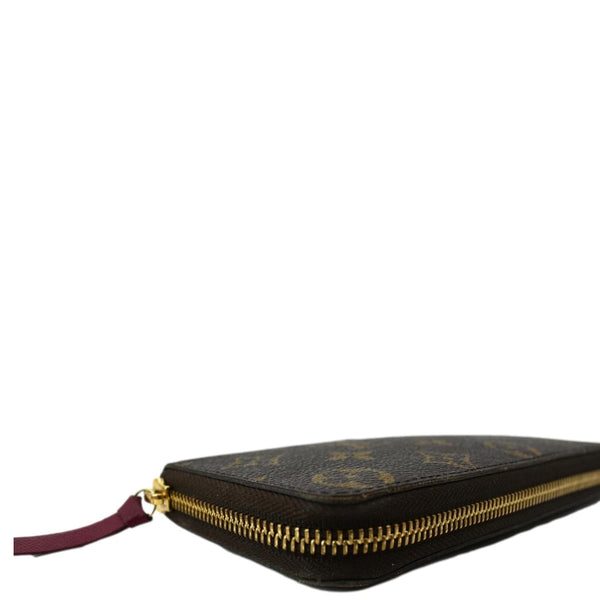 LOUIS VUITTON Clemence Monogram Canvas  Wallet Brown