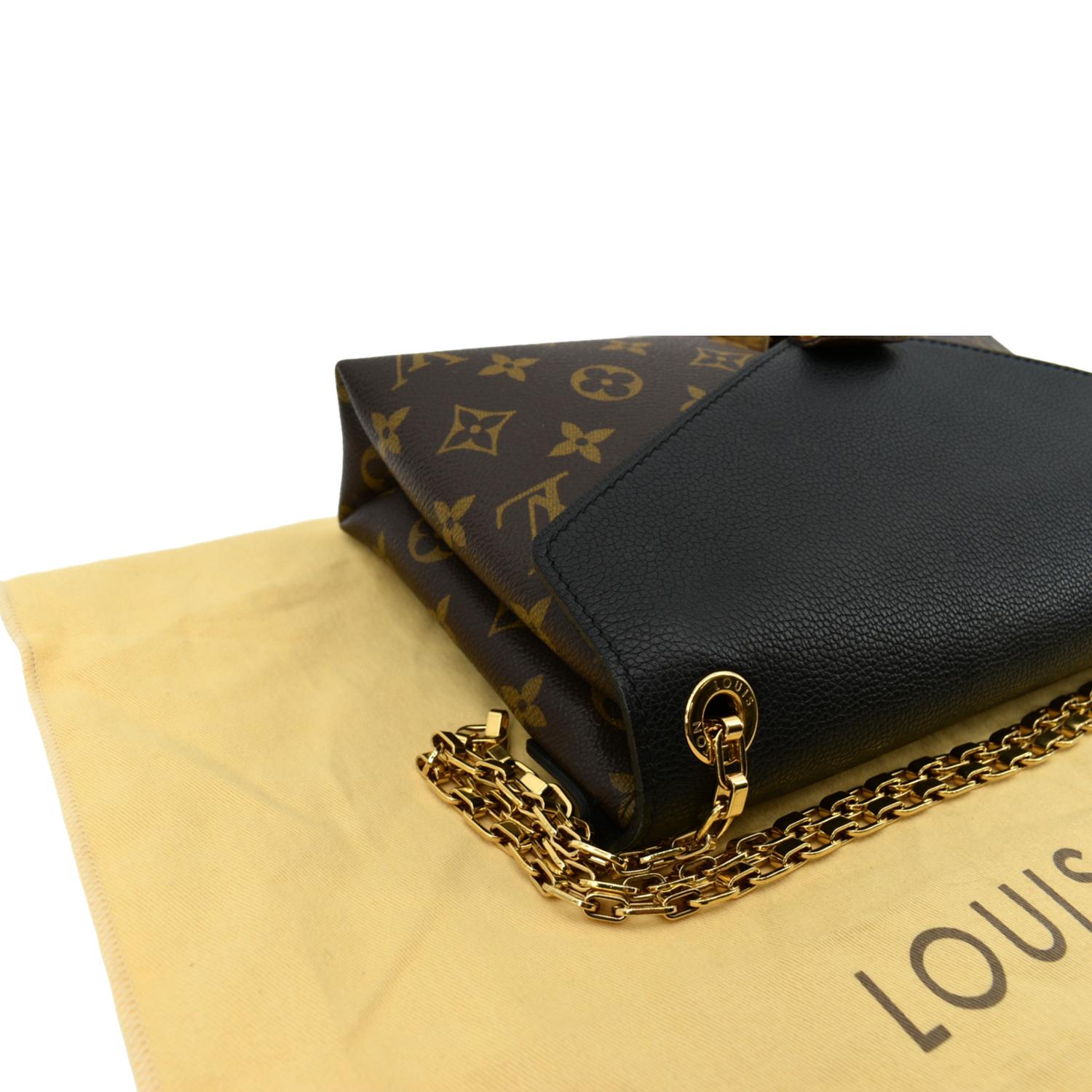 Louis Vuitton Black Monogram Pallas Chain Bag