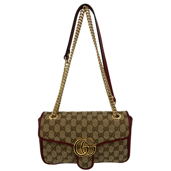 Gucci GG Marmont Small Matelasse Canvas Shoulder Bag - Product