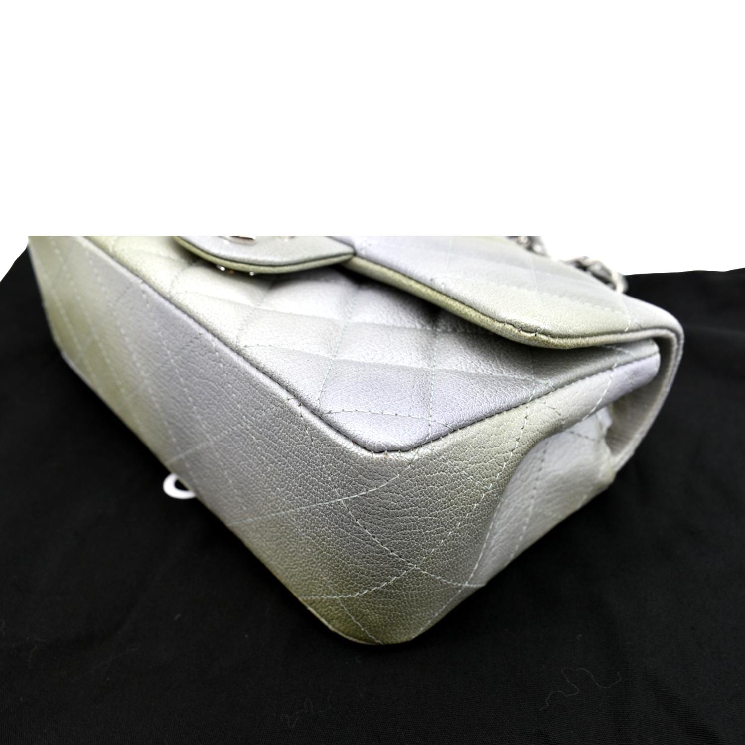 CHANEL Mini Rectangular Flap Quilted Chevre Leather Crossbody Bag Meta