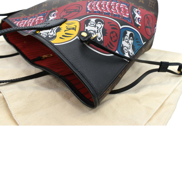 Louis Vuitton Neverfull Kabuki MM Monogram Tote Bag - Top Left