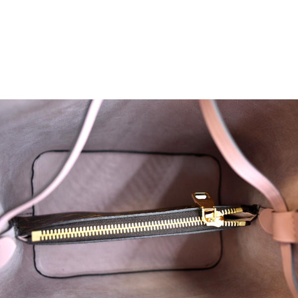 LOUIS VUITTON Neonoe Monogram Canvas Shoulder Bag Rose Ballerine