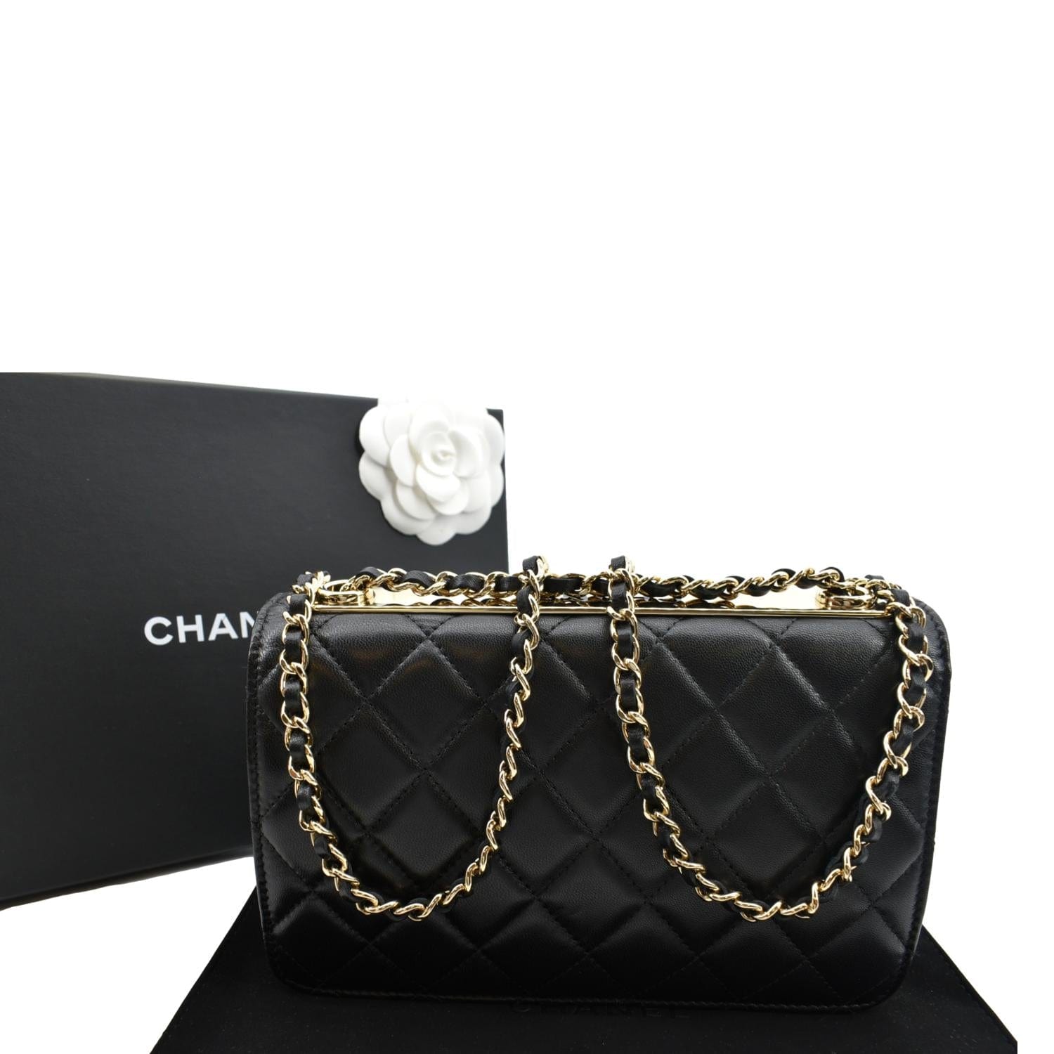 Chanel Black, White, and Rainbow Tweed 22 Tote Aged Gold Hardware (Like New), Womens Handbag