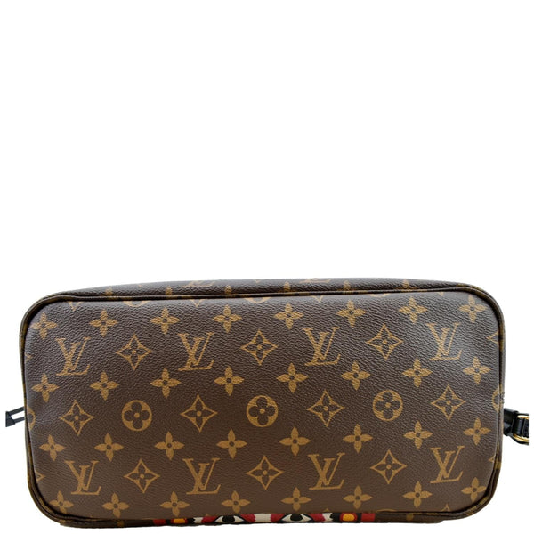 Louis Vuitton Neverfull Kabuki MM Monogram Tote Bag - Bottom
