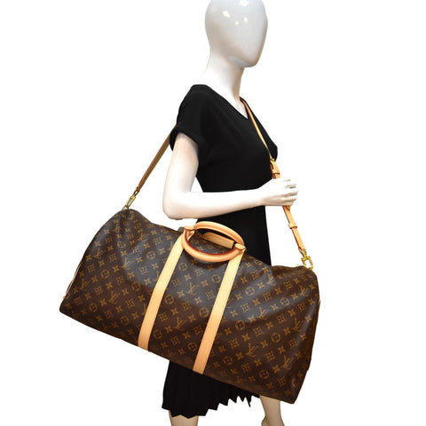 Louis Vuitton Keepall Bandouliere Monogram Travel Bag - Full View
