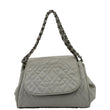Chanel Timeless Accordion Flap Caviar Leather Bag White - Front