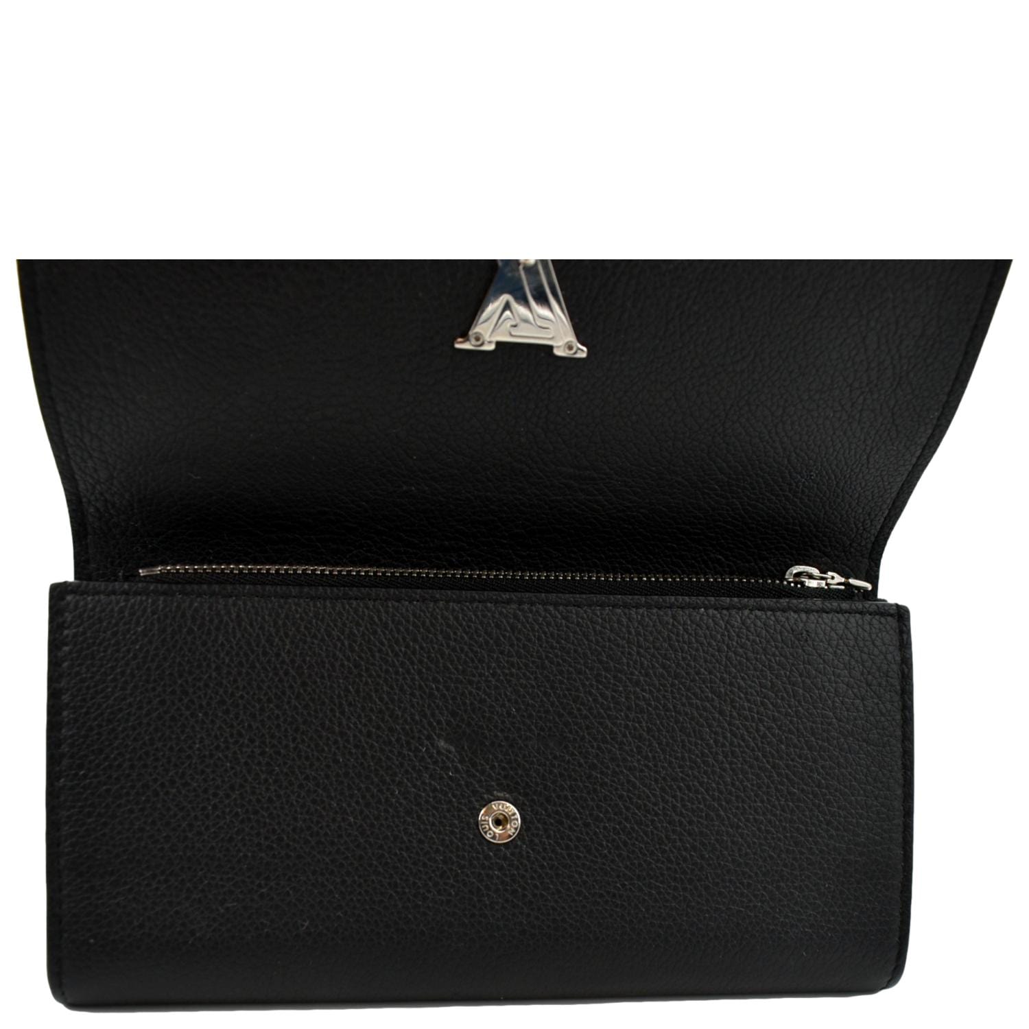 Louis Vuitton Calfskin Lockme II Compact Wallet (SHF-21658) – LuxeDH