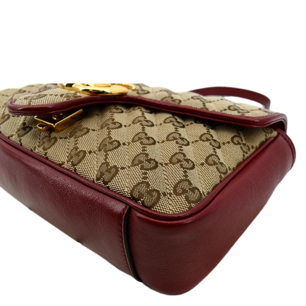 Gucci GG Marmont Small Matelasse Canvas Shoulder Bag - Bottom Right