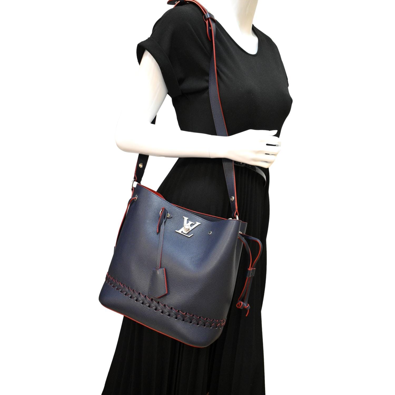 Louis Vuitton Lockme Bucket Bag - Blue Bucket Bags, Handbags - LOU749380