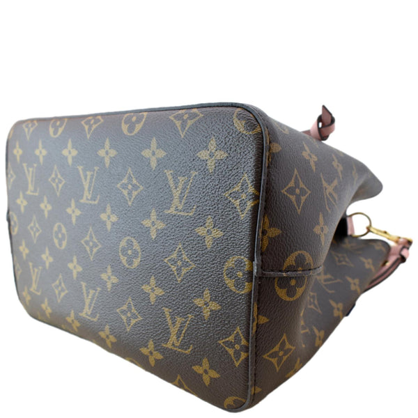 LOUIS VUITTON Neonoe Monogram Canvas Shoulder Bag Rose Ballerine
