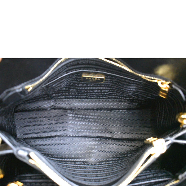 PRADA Lux Medium Promenade Saffiano Leather Shoulder Bag Black  - New Year Deals
