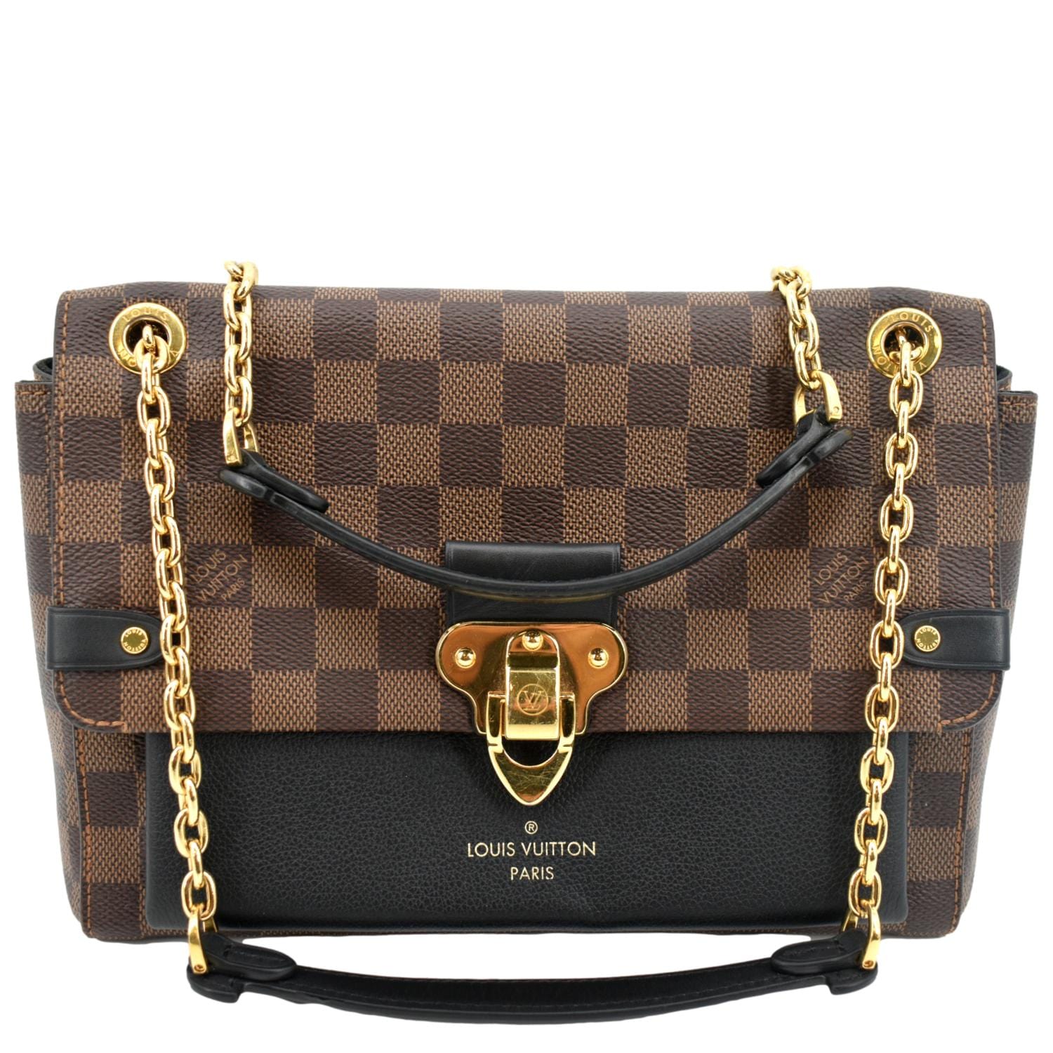 Louis Vuitton Vavin PM Damier Ebene Crossbody Bag Brown - Front