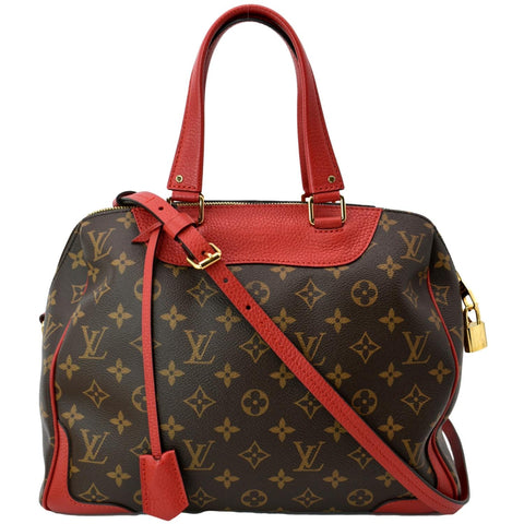 LOUIS VUITTON Retiro Monogram Canvas Shoulder Bag Red