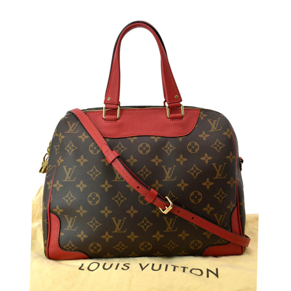 LOUIS VUITTON Retiro Monogram Canvas Shoulder Bag Red