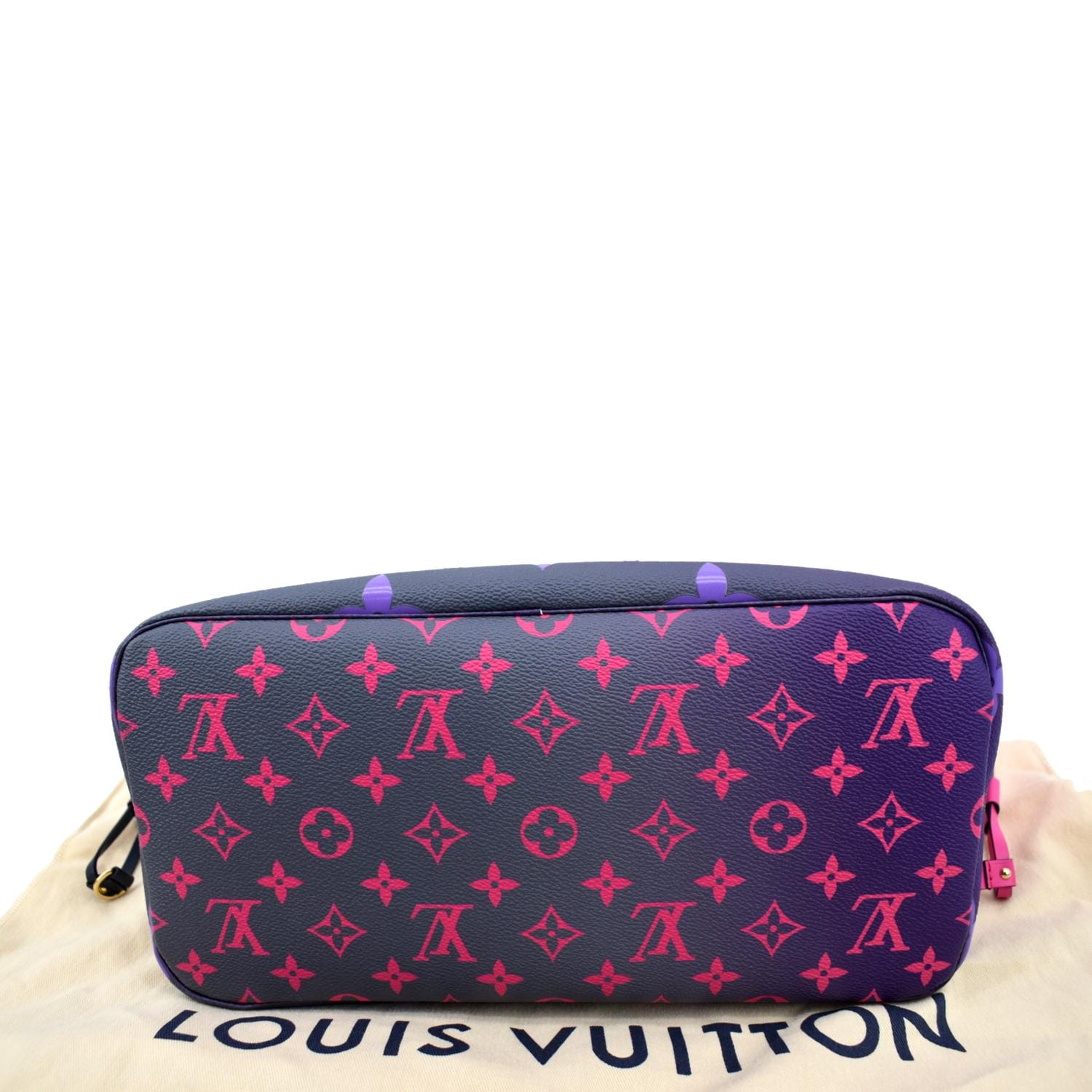 Louis Vuitton Neverfull Limited Edition Fuchsia Monogram Scuba Mm 869152  Tote at 1stDibs