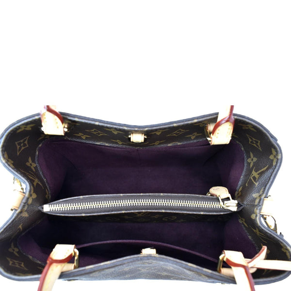 LOUIS VUITTON Montaigne MM Monogram Canvas Shoulder Bag Brown